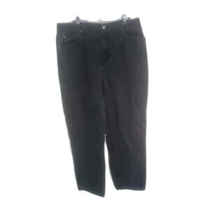 Women's Liz Claiborne Black Jeans Sz 16 Short Classic Style